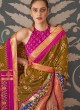 Floral Green Patola Silk  Designer Saree