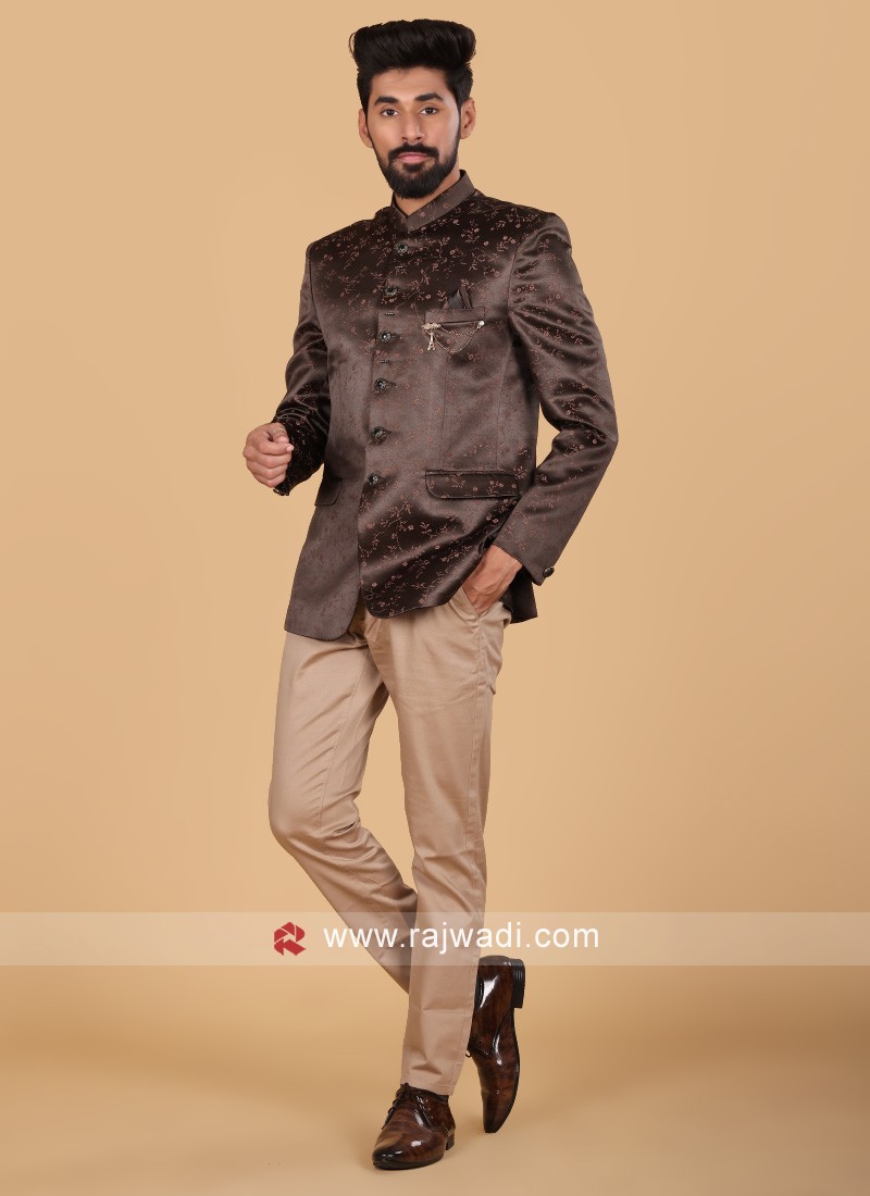 Majestic Green Color Cotton Men's Designer Jodhpuri Suit - VJV Now - India