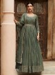 Palace Green Georgette Festive Anarkali Suit