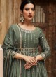 Palace Green Georgette Festive Anarkali Suit