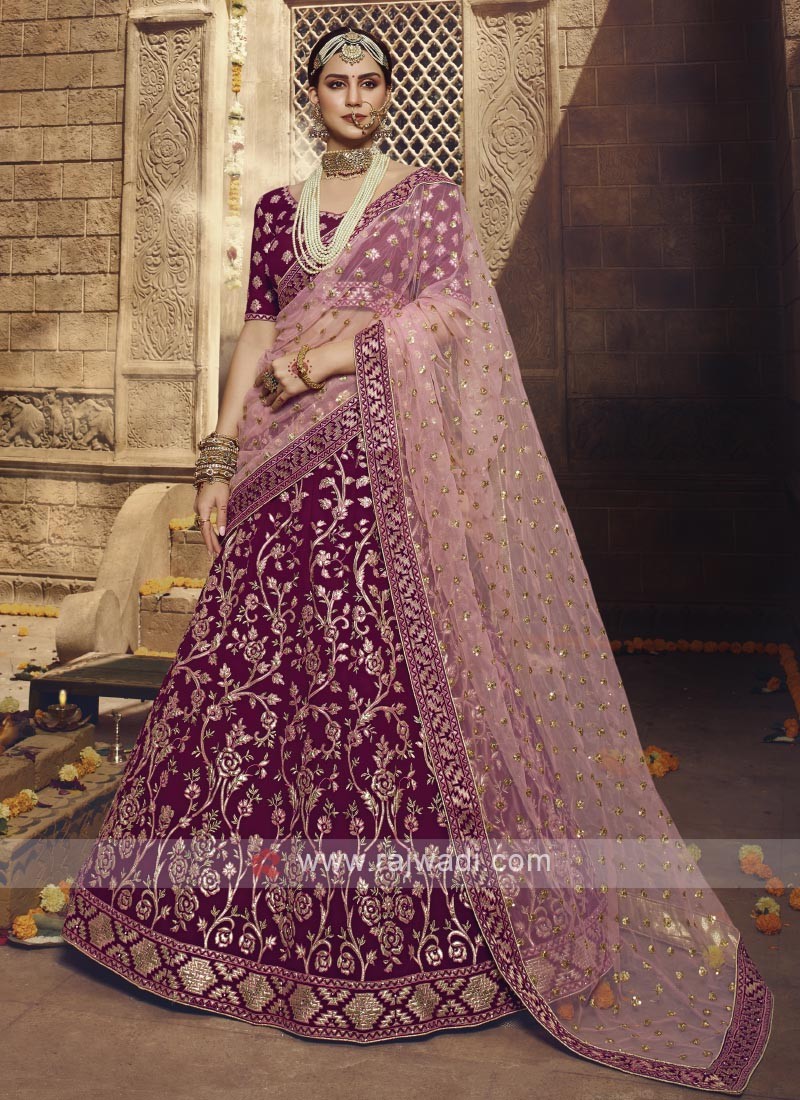 Buy Alaya Advani Wine Net Sequin Embellished Lehenga Set Online | Aza  Fashions | Wine colored dresses, Simple lehenga, Wine colored clothes