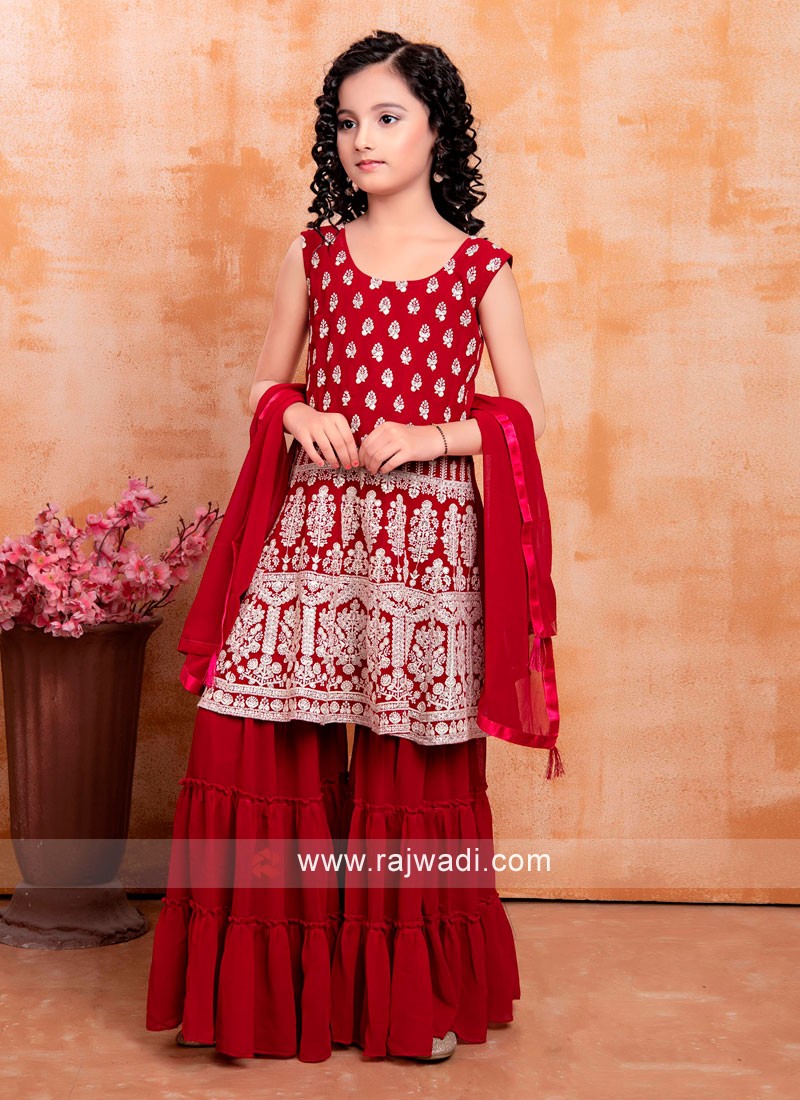 Gorgeous Maroon Color Embroidery With Cut-Work Salwar Suit – Amrutamfab