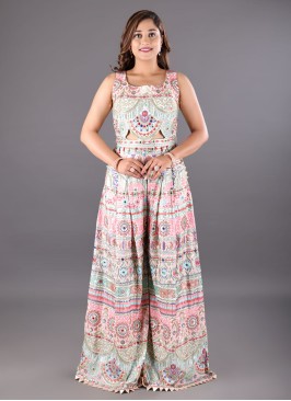 Georgette Multi Color Jumpsuit