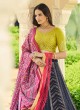 Designer Georgette Multi Color Embroidered Lehenga Choli