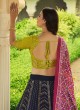 Designer Georgette Multi Color Embroidered Lehenga Choli