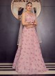 Pink Georgette Floral Printed Lehenga Choli