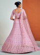 Georgette Trendy Lehenga Choli in Pink