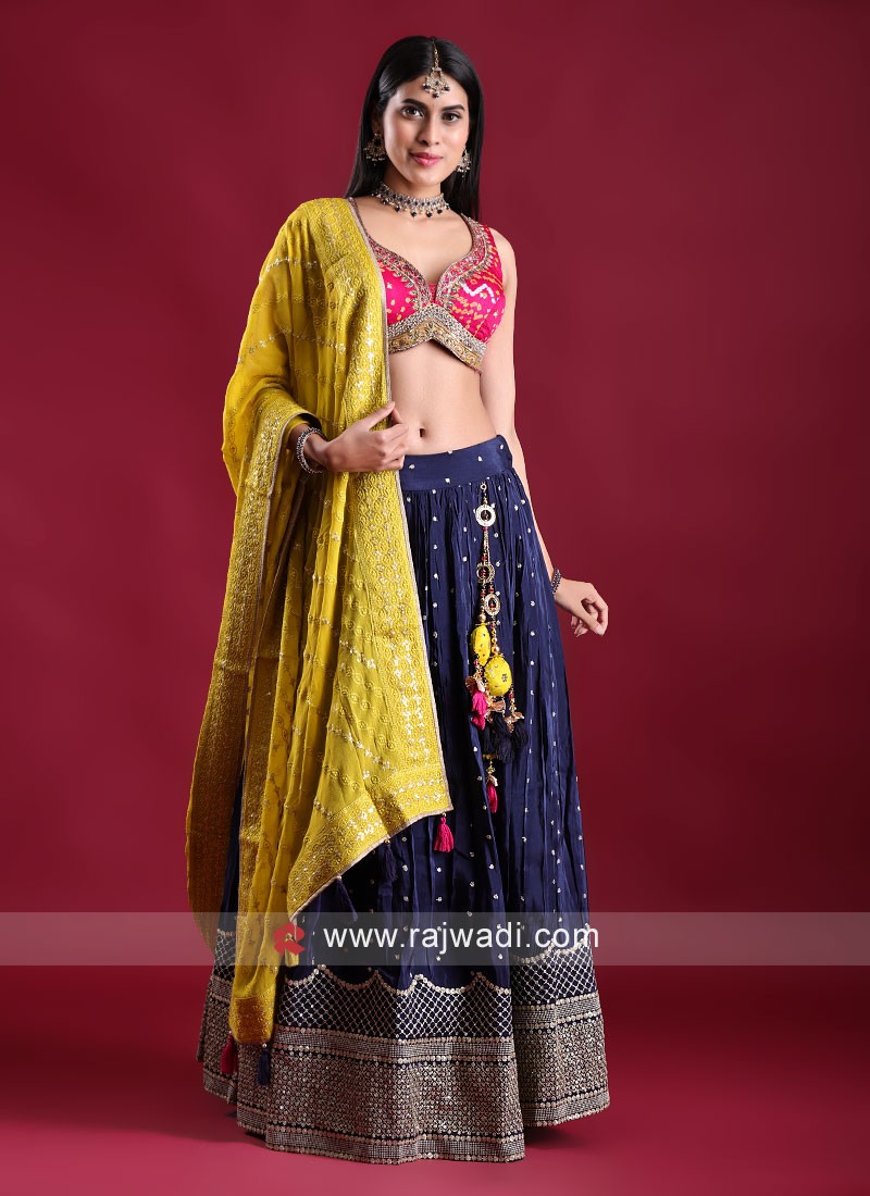 Buy Aqua Net Festival Wear Zari Work Lehenga Choli Online From Surat  Wholesale Shop.