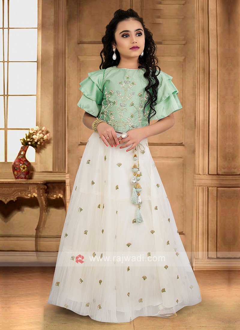 Girls Embroidery Choli Suit