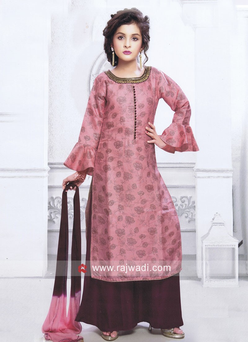 Eid Special Black Rayon Kurta Plazo Suit Pakistani Salwar Kameez Red Dupatta  New | eBay