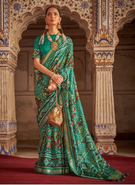 Glamorous Patola Silk  Casual Classic Saree