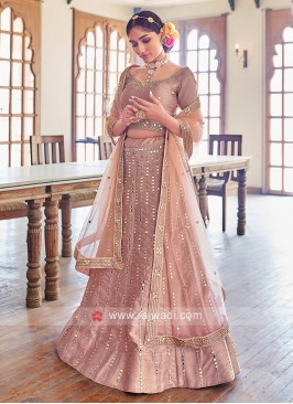 Gorgeous Dusty Rose Pink Lehenga Choli