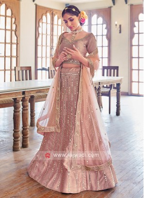 Gorgeous Dusty Rose Pink Lehenga Choli