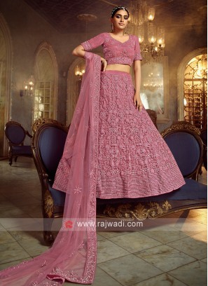 Gorgeous Net Lehenga Choli In Pink