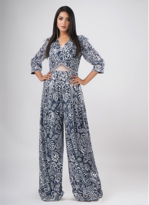 Gorgeous Sequins Embroidered Designer Jumpsuit