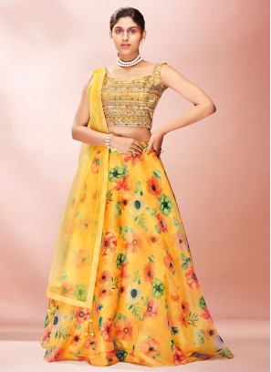 Gratifying Organza Readymade Lehenga Choli