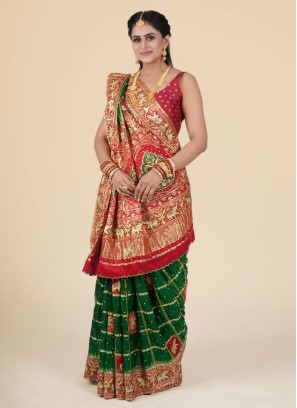 Saree for gujarati clearance wedding