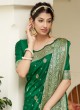 Green Banarasi Silk Festival Traditional Saree