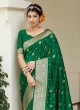 Green Banarasi Silk Festival Traditional Saree