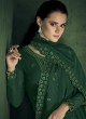 Green Embroidered Designer Straight Suit