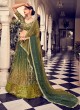 Designer Green Shaded Silk Lehenga Choli