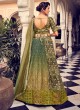 Designer Green Shaded Silk Lehenga Choli