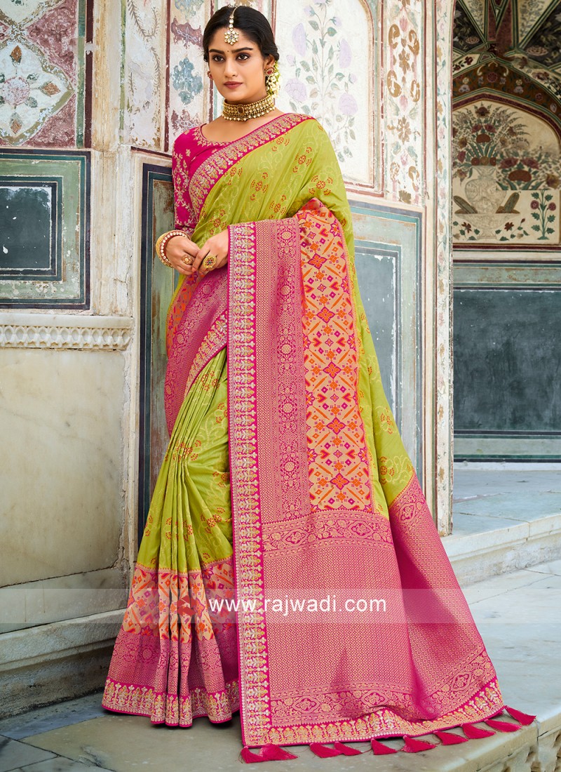 Purple Satin Silk Woven Classic Designer Saree for Engagement