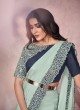 Green Georgette Designer Saree