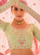 Green Georgette Lehenga Choli