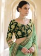 Green Organza Classic Saree