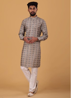 Green Printed Kurta