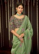 Green Thread Festival Contemporary Style Saree