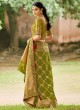 Green Tissue Weaving Traditional Designer Saree