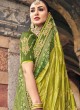 Green Woven Gaji Silk Classic Saree