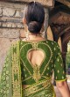 Green Woven Gaji Silk Classic Saree