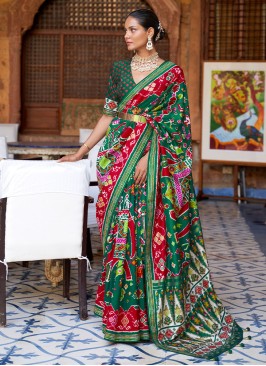 Green Wedding Designer Saree