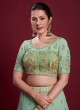 Green Wedding Georgette Designer Lehenga Choli