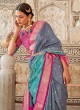 Grey Patola Silk  Ceremonial Classic Saree