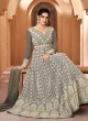 Dark Grey Anarkali Suit For Wedding