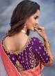 Gripping Lavender Designer Traditional Saree