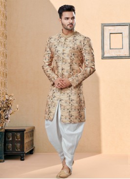 Groom Wear Digital Print Indowestern Set