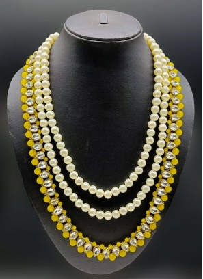 Groom Wear Pearl Mala For Wedding