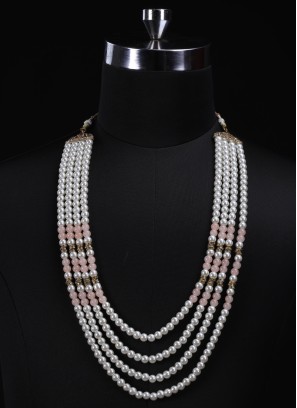 Groom Wear Pearl Mala For Wedding