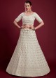 Off White Georgette Festive Lehenga Choli