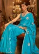 Firozi Handloom Silk and Satin Designer Saree
