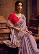 Handwork Silk Classic Designer Saree in Lavender