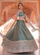 Haute Thread Satin A Line Lehenga Choli