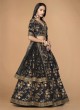 Black Designer Zari Embroidered Lehenga Choli