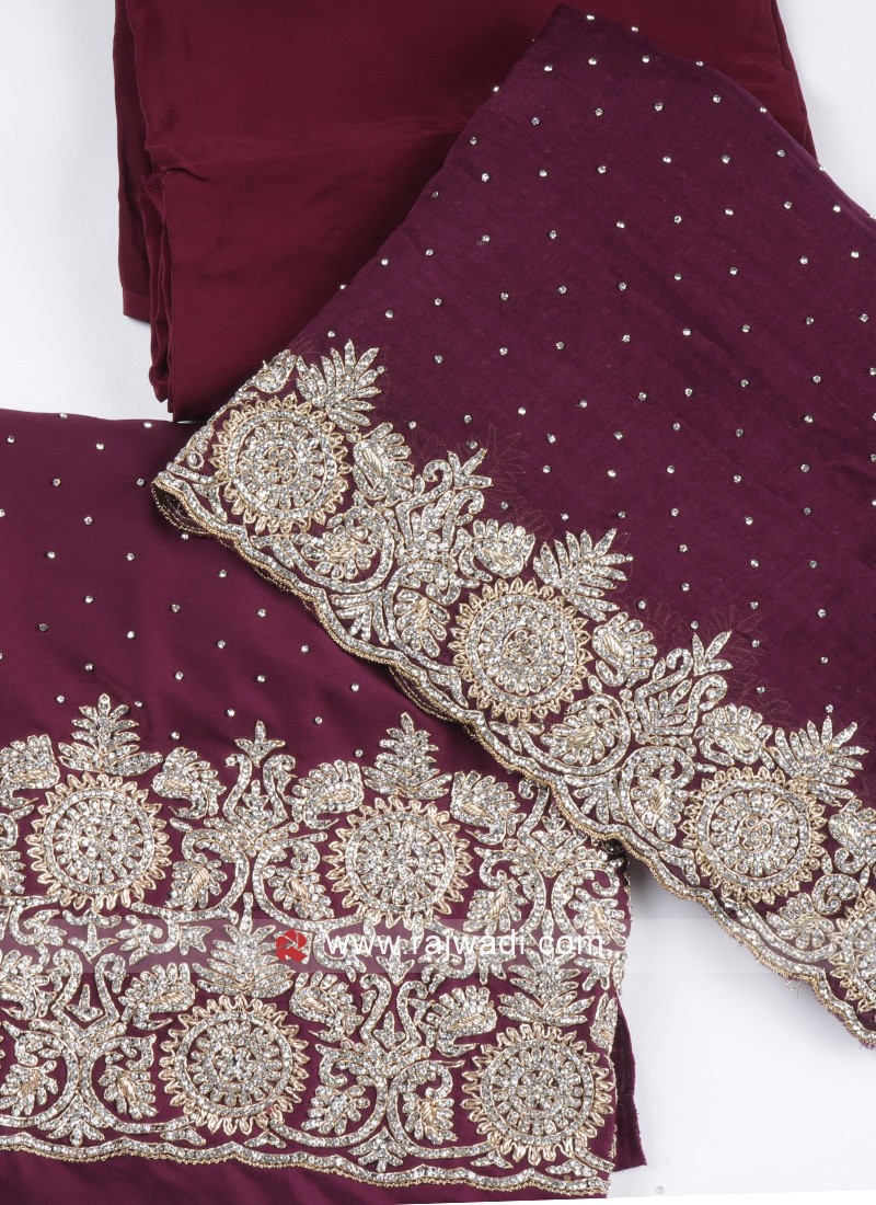 Heavy Georgette With Sequence Embroidery Work And stone work Dress material