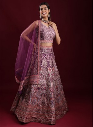 Heavy Embroidered Silk Lehenga Choli